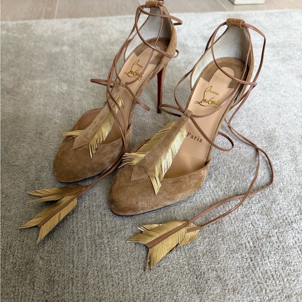 Christian Louboutin Janidi Veau Velours - Nappa Laminata Safari